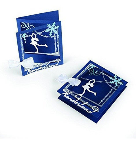 Sizzix 661558 Thinlits Die Set Patinadora Triple Ice Skater 0