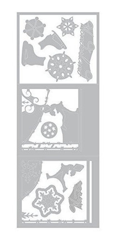 Sizzix 661558 Thinlits Die Set Patinadora Triple Ice Skater 1