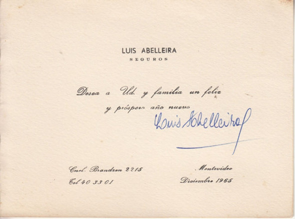 Postal Gauchesca Castells Capurro De Luis Abelleira Seguros 1
