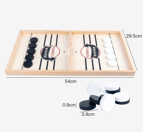 Juego De Mesa Futbolito Madera Slider Foosball Deslizante 1