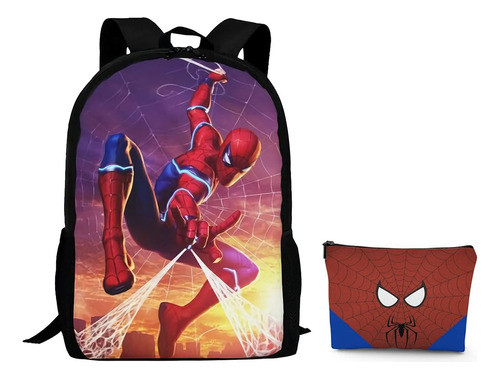 Juventud 17inch Mochila Cartoon Gran Capacidad Casual Daypac 0
