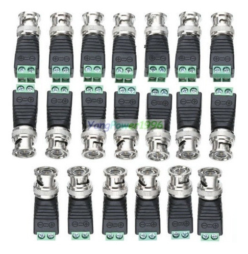 Adaptador De Pc Coax Cat5 A Coaxial Bnc Cable Conector Macho 1