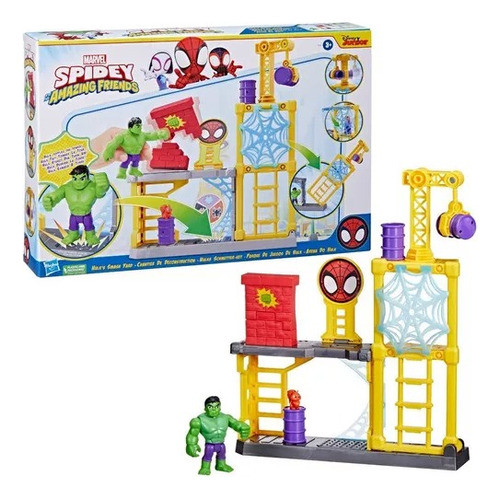 Set Parque De Juegos De Hulk Spidey Hasbro Original Lelab 0