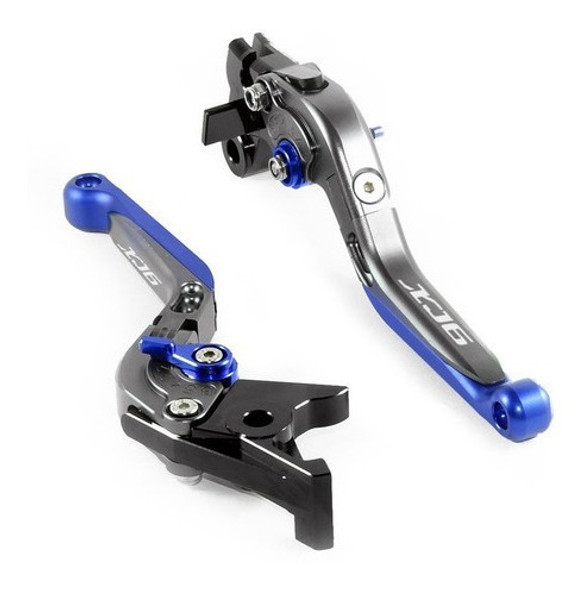 Levas Rebatibles Yamaha Xj6 Xj6n Xj6f Gris Azul Mk Motos 0