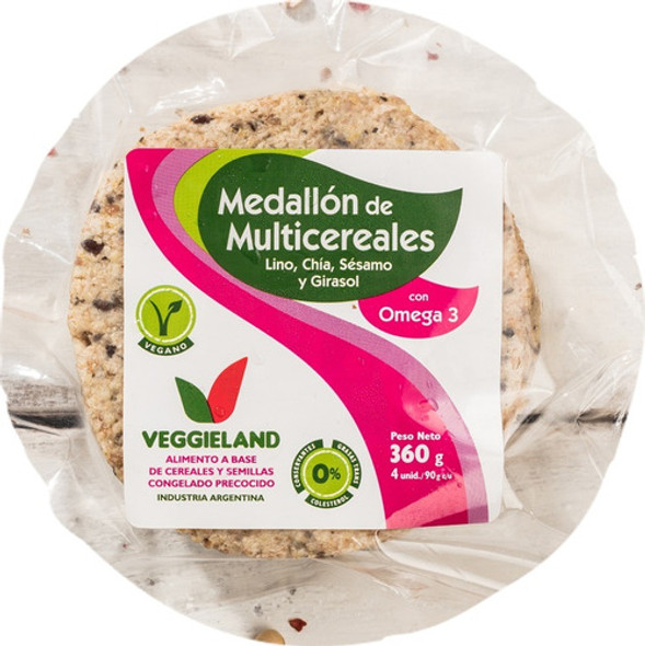Medallón Vegano Multicereales - Veggieland - 4u 360g 0