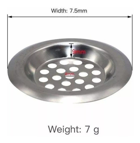 Set X2 Rejillas Para Bacha Tapa Pileta Acero Inoxidable 1