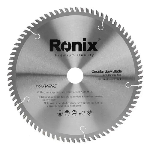 Hoja D/sierra Circular P/madera Blanda Ronix 80d Rh-5111 G P 0