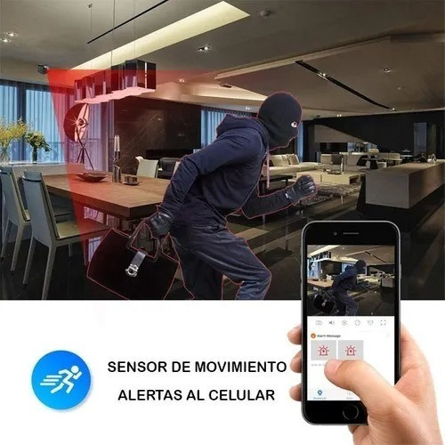 Camara Hd 1080p Mini Usb Ac Adaptador Espia Wifi App 1