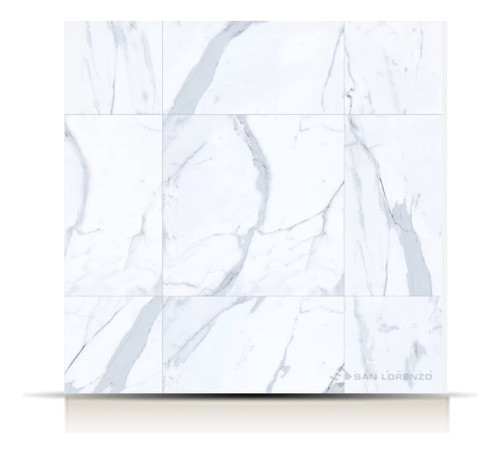Porcelanato 57.7x57.7 Calacata Bianco Pul San Lorenzo 1ra 0