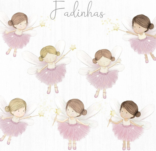 Kit Imagenes Png Cliparts Hadas Hongos Flores Acuarela Lt03 1