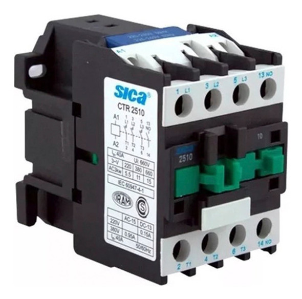 Contactor 32a 1na 220v 50hz Ctr-3210 Sica Electro Medina 0