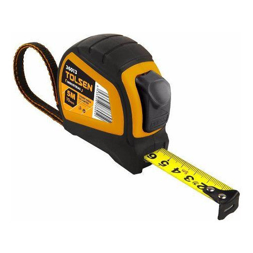Cinta Métrica Con Traba Automática 5m Tolsen 36013 H Y T 0