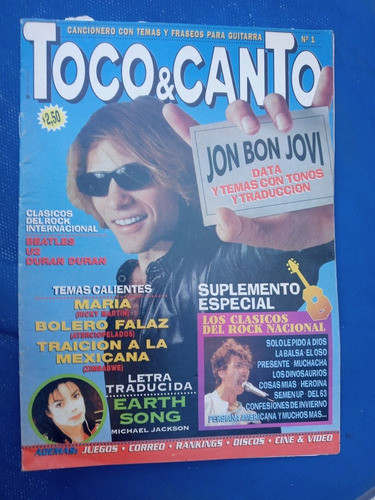 Revista Toco & Canto N.1 - Jon Bon Jobi,m.jackson - Magendra 0