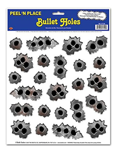 Bullet Holes Peel .n Place Party Accesorio (1 Conteo) (24 / 0