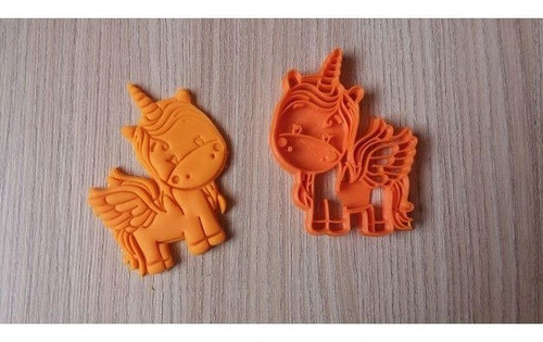 Molde Cortante De Galletitas 2 Unicornios + 1 Arcoiris 0