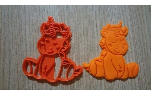 Molde Cortante De Galletitas 2 Unicornios + 1 Arcoiris 1