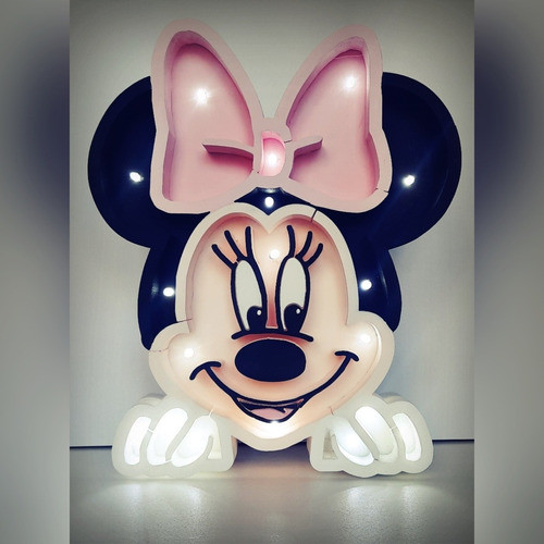 Figuras Polifan Led Candy Bar Deco Minnie Mickey Donald 1