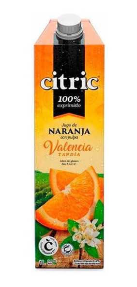 Pack X 24 Unid. Jugo  Naran Tardia 1 Lt Citric Jugos P/bebe 0
