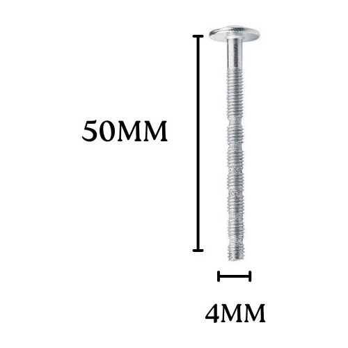 Parafuso Para Puxador Segmentado M4x50mm  Kit Com 14pçs 1