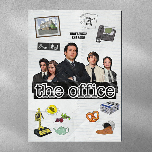 Poster The Office - Tamaño A4 Sitcoms 0