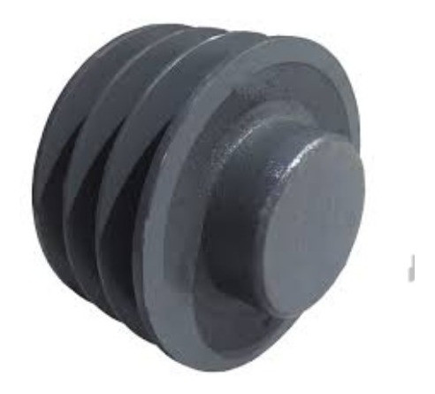 Polia De Ferro 3 Canais Tipo A 100mm 100a3 Mademil Fundibel 1