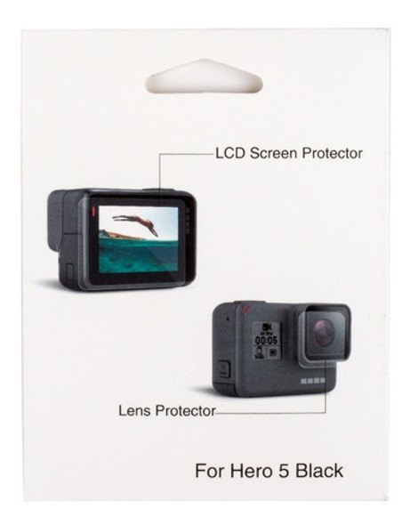 Case Silicone Com Tampa Lente Rosa + Película Gopro 5 6 7 1