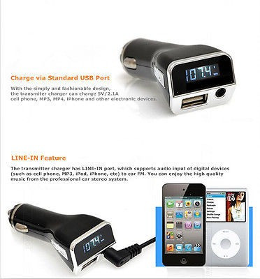 Kit De Coche Portátil Inalámbrico Manos Libres Usb Cargador 1