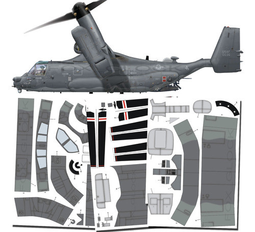 V 22 Osprey 1.48 Papercraft 0