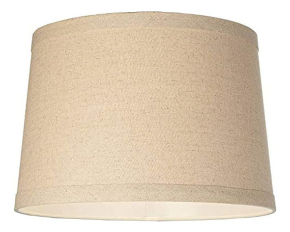 Sombra De Lámpara De Tambor De Arpillera Araña 14x16x11 1