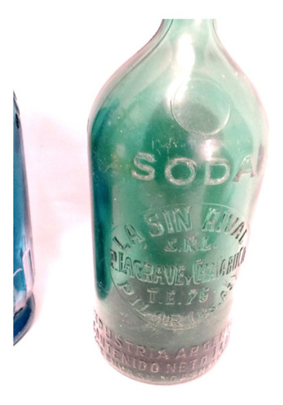 Sifon Antiguo Sifones De Vidrio Usados Sifon Verde Envase 1