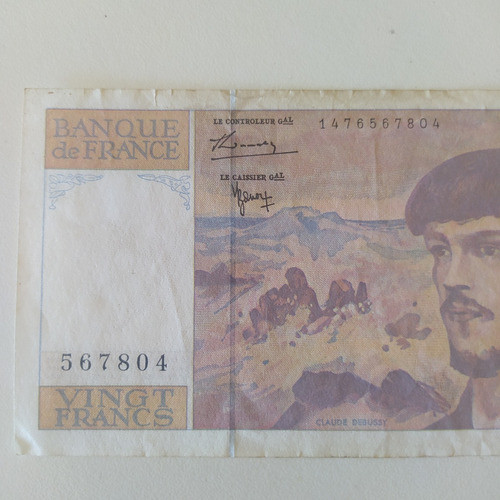 Antiguo Billete 20 Francos Francia 1997 Pick 151 1