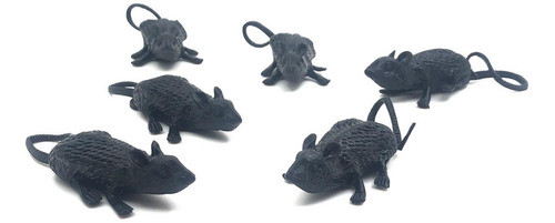 Ratas  X 6 Unidades 8 Cm Halloween Cotillon 0