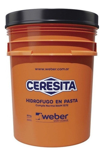Ceresita Weber Hidrofugo 10 K Pasta Pared Exterior Pisotecho 0