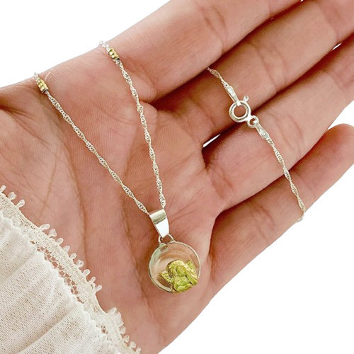 Conjunto Cadena Y Dije Angel De La Guarda Kit 097-4 0