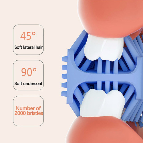 Escova De Dentes De Silicone Infantil Manual V Em Forma De U 1