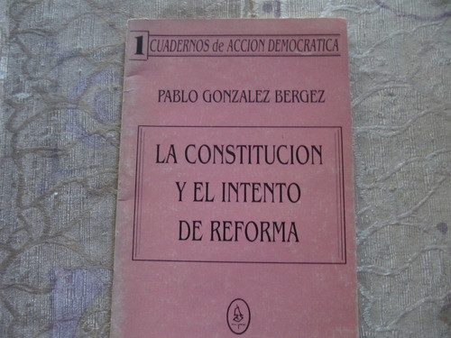 La Constitucion Y El Intento De Reforma - P. Gonzalez Bergez 0