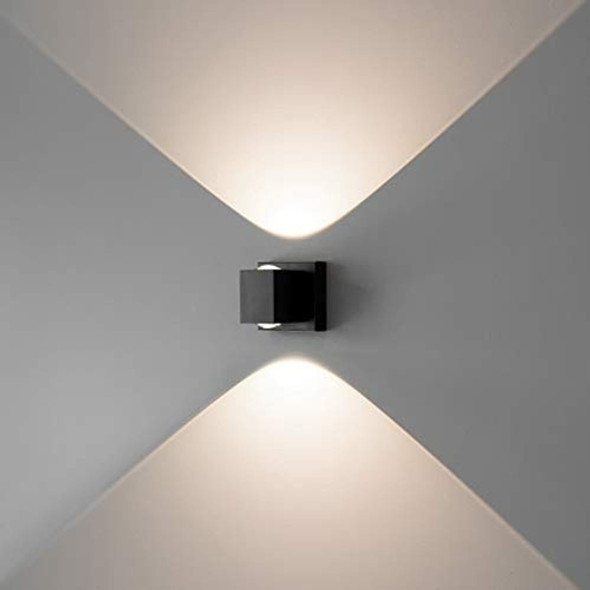 Aplique De Pared Led Regulable Tubicen, Luces De Pared Negra 0