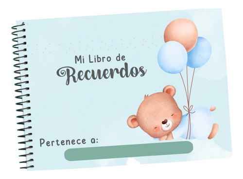 Álbum De Recuerdos Bebé Imprimible Ositos Nene 0
