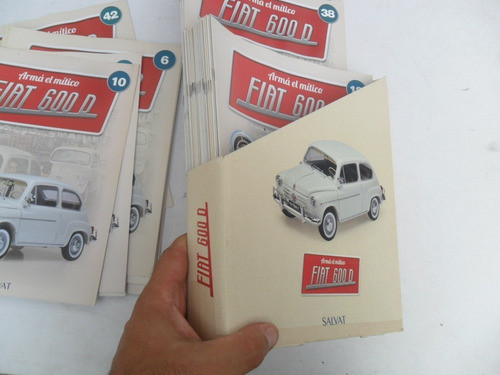 Lote Revista 43 Fasiculos Fiat 600 Salvat Sin Autito 1:8 0