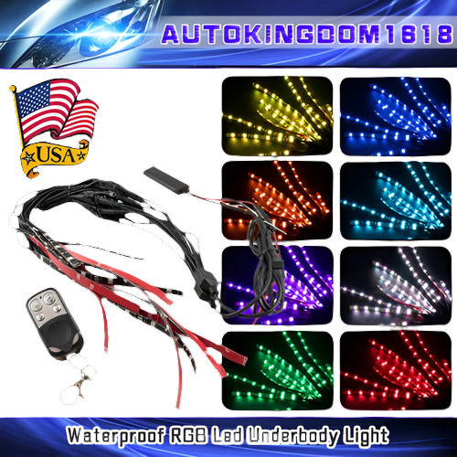 12pc Motocicleta 72led Bajo El Resplandor De Luz Neón Multic 0