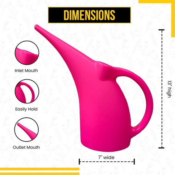 Regadera De 1.8l Para Plantas De Interior - Rosa 1