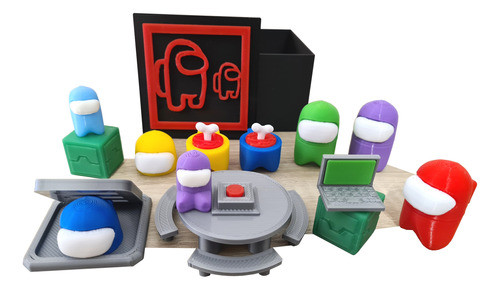 Among Us Pack Regalo Muñecos Encastre 22 Piezas Compatible 0