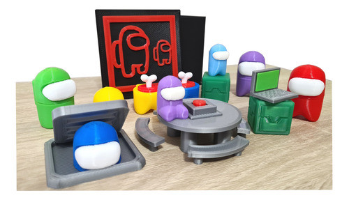 Among Us Pack Regalo Muñecos Encastre 22 Piezas Compatible 1