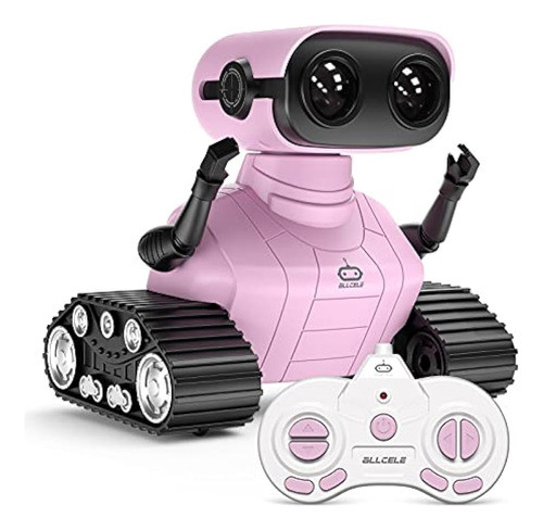 Juguetes Robot Para Niñas Allcele, Robots Rc Recargables Par 0
