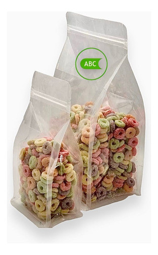 Bolsas Doypack Transparentes Con Fuelle 9,5x20 Cm X 10 0