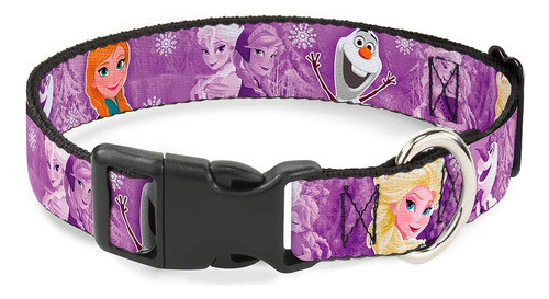 Collar De Clip De Plástico Con Hebilla - Frozen Anna / Elsa 0