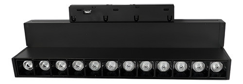 Luminaria Negra Bisagra Para Riel 12w Lh-3846 0