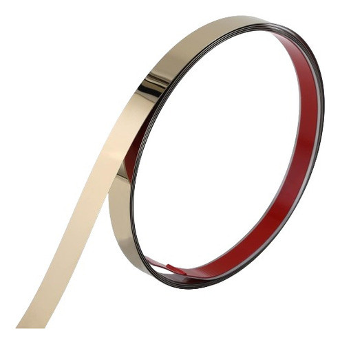 Moldura Plana Metal Dorado Espejo 2cm X 5m Inox 0