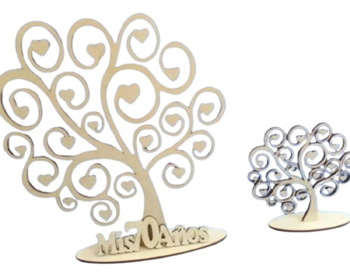 Souvenir Árbol Vida Letras Caladas X 40 Unidades + 20 Centro 0