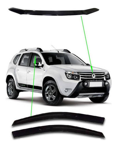 Kit Deflector Capot Y Puerta Del Duster 17 18 19 20 21 0